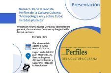 Presentarán el número 30 de la Revista Perfiles de a Cultura Cubana