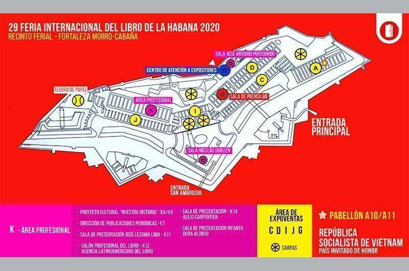 Coordenadas del recinto ferial en la 29 Feria Internacional del Libro de La Habana