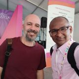Afonso Cruz a la distancia de un brazo en la Feria Internacional del Libro Infantil y Juvenil, Filiaz