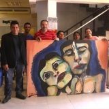 Donan obra de arte para el Stand de Argentina en la Feria del Libro de La Habana