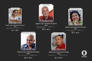 Los premios Nicolás Guillén y Alejo Carpentier 2025 distinguen voces clave de la literatura cubana contemporánea